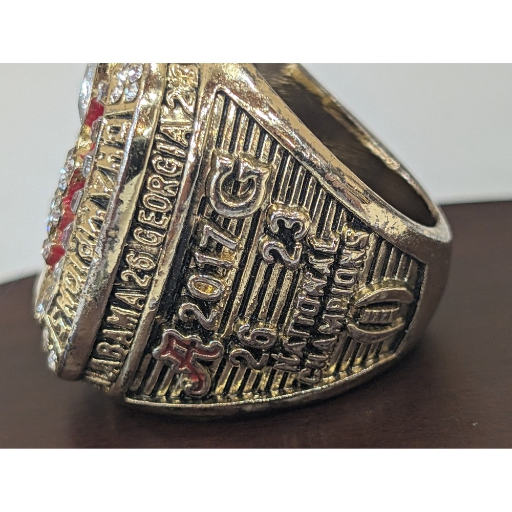 Alabama Crimson Tide 2017 National Champions Replica Ring Roll Tide Tagovailoa - Picture 6 of 8